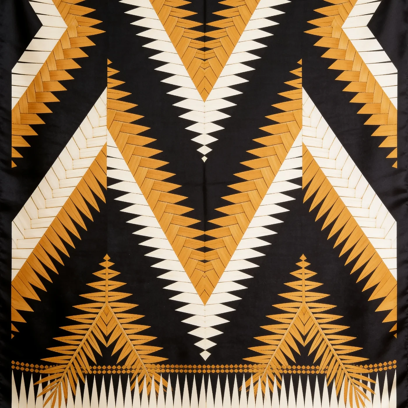 Anyaman kimono, the print