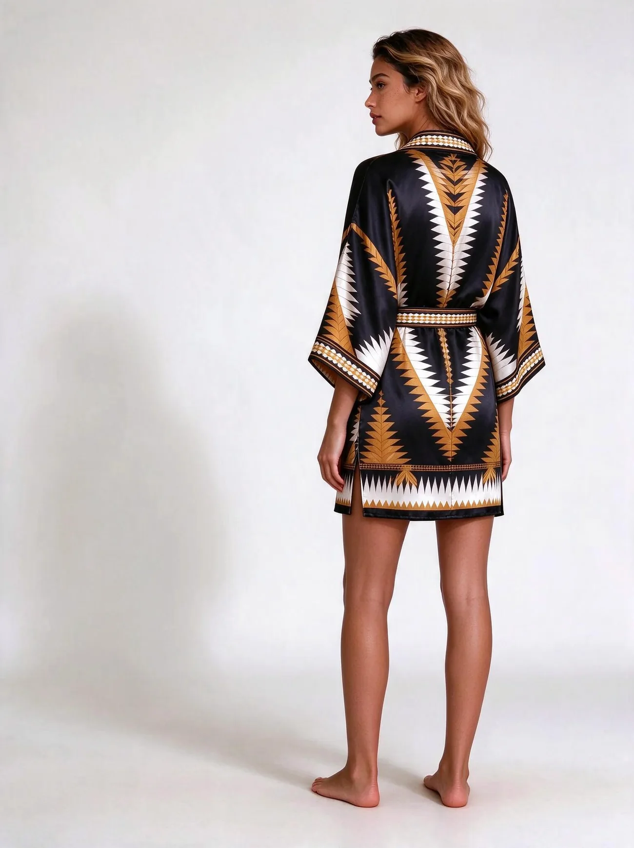 Anyaman kimono, short · back