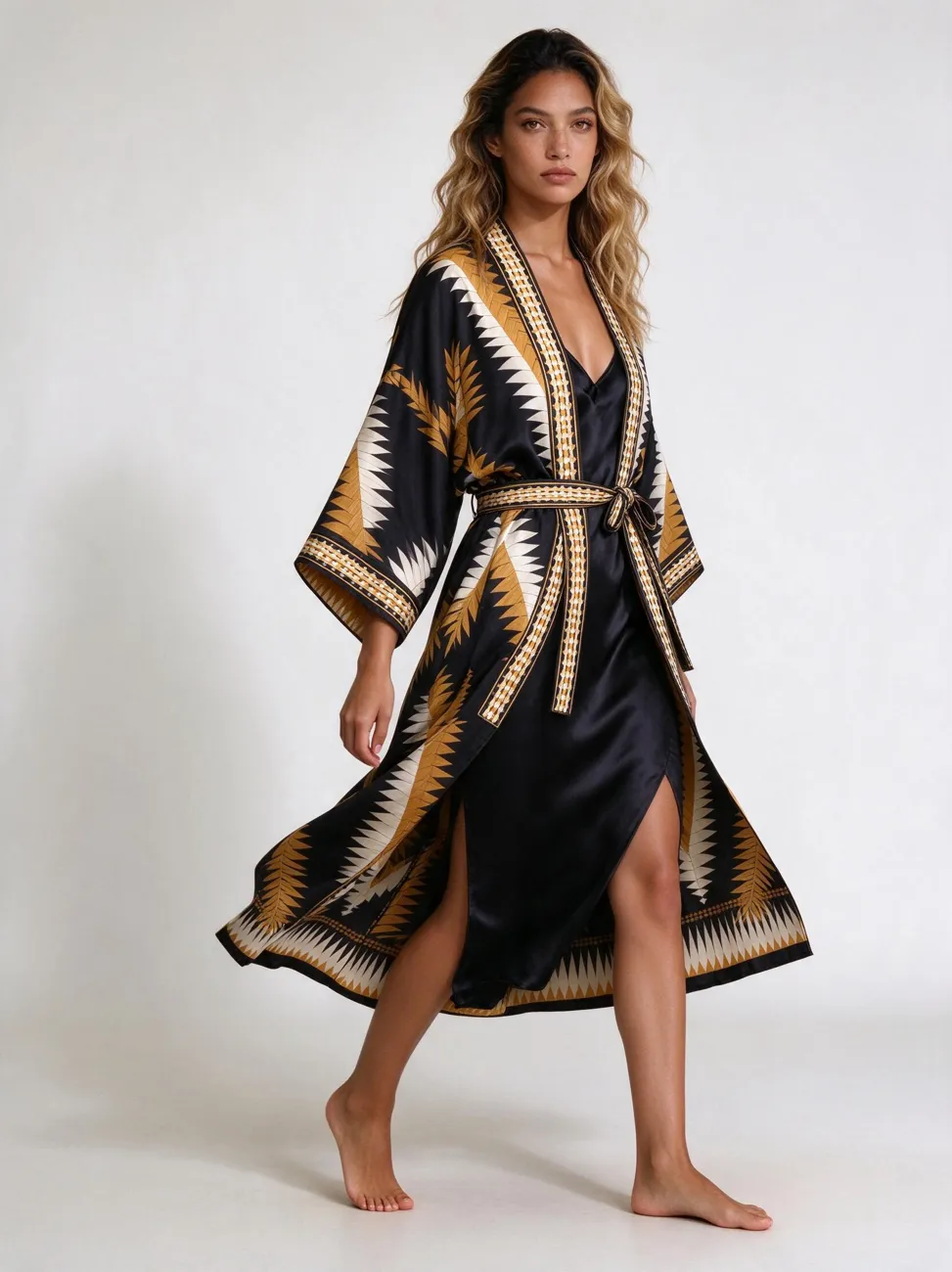 Anyaman kimono, in movement