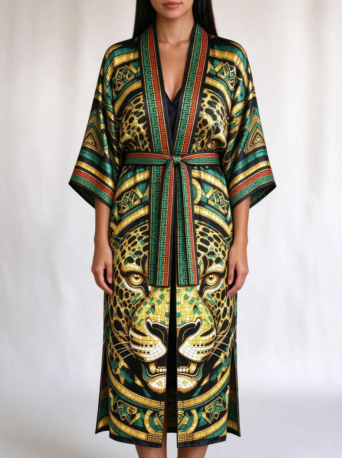 Balam kimono, detail: the band ends at the hip