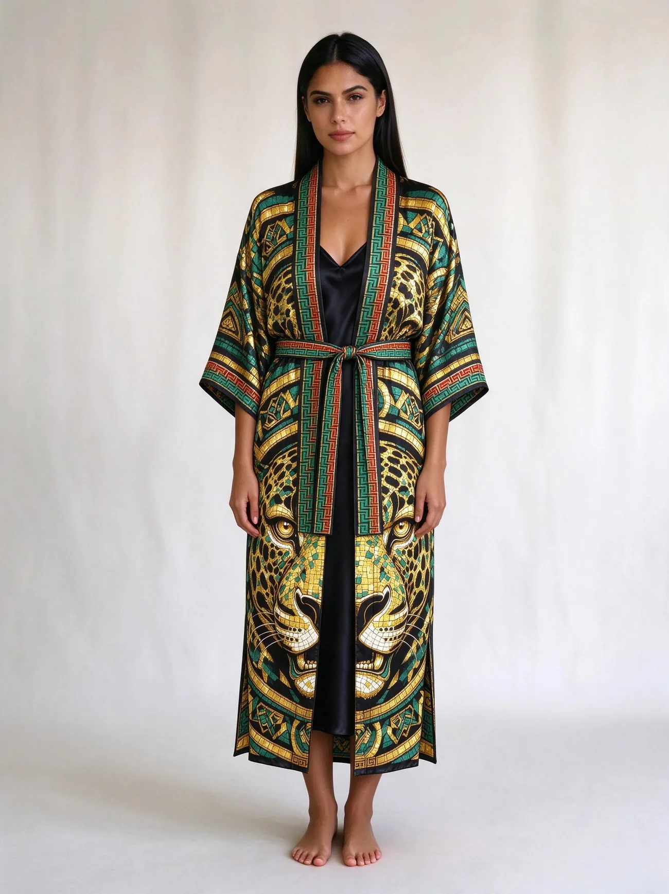 Balam silk kimono
