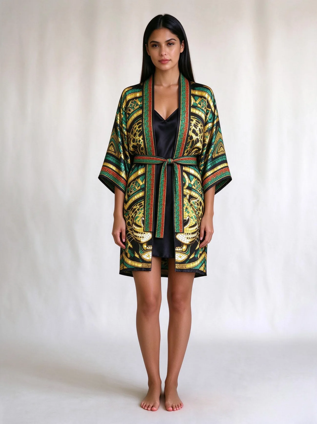 Balam silk kimono, short