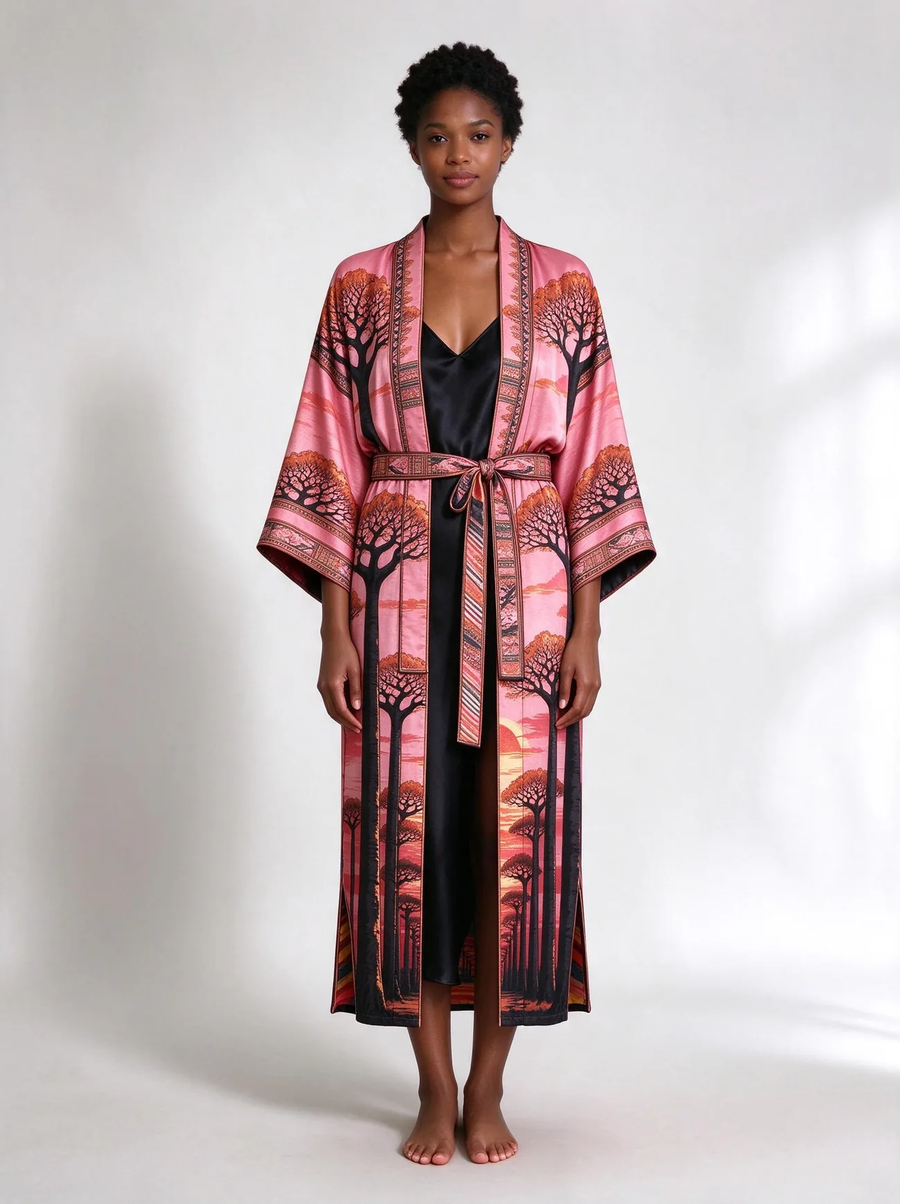 Baobab silk kimono