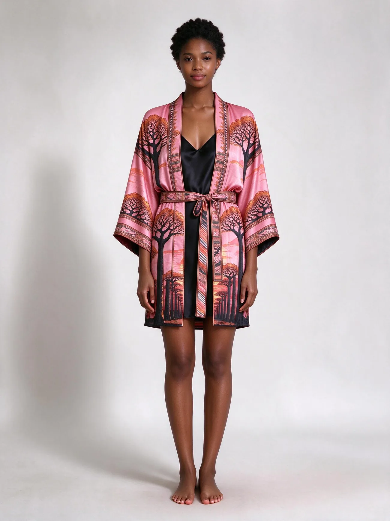 Baobab silk kimono, short