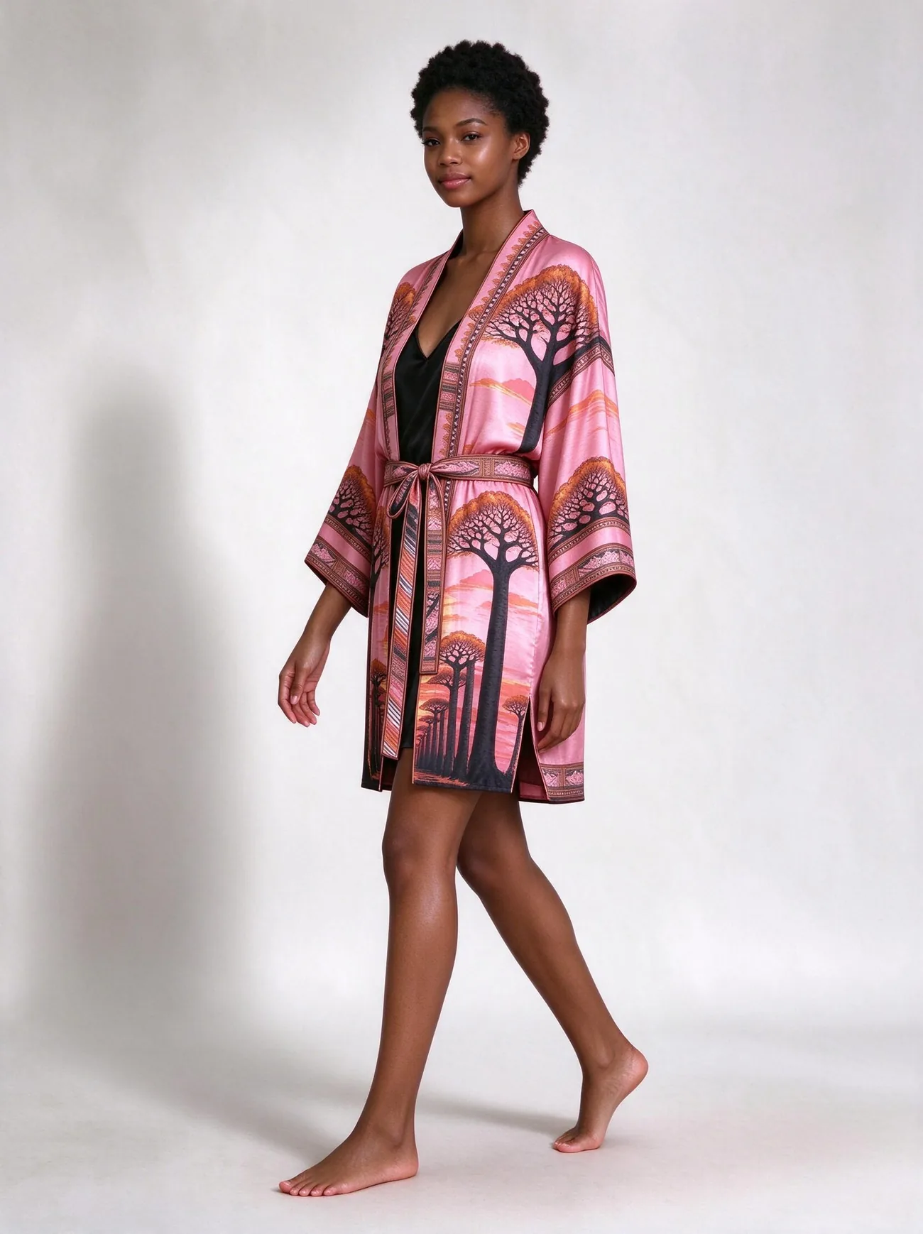 Baobab kimono, short · in movement