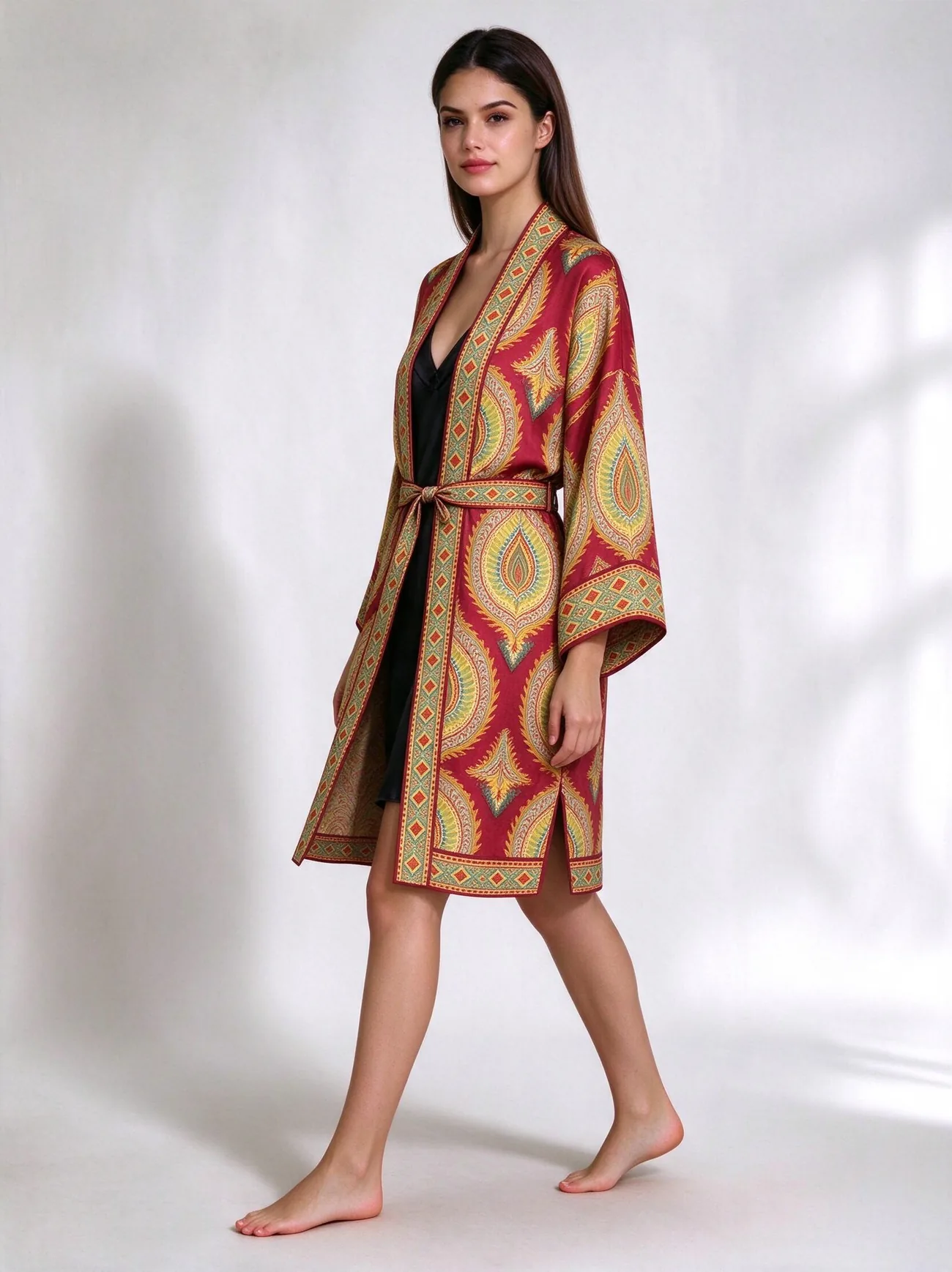 Buta kimono, short · in movement