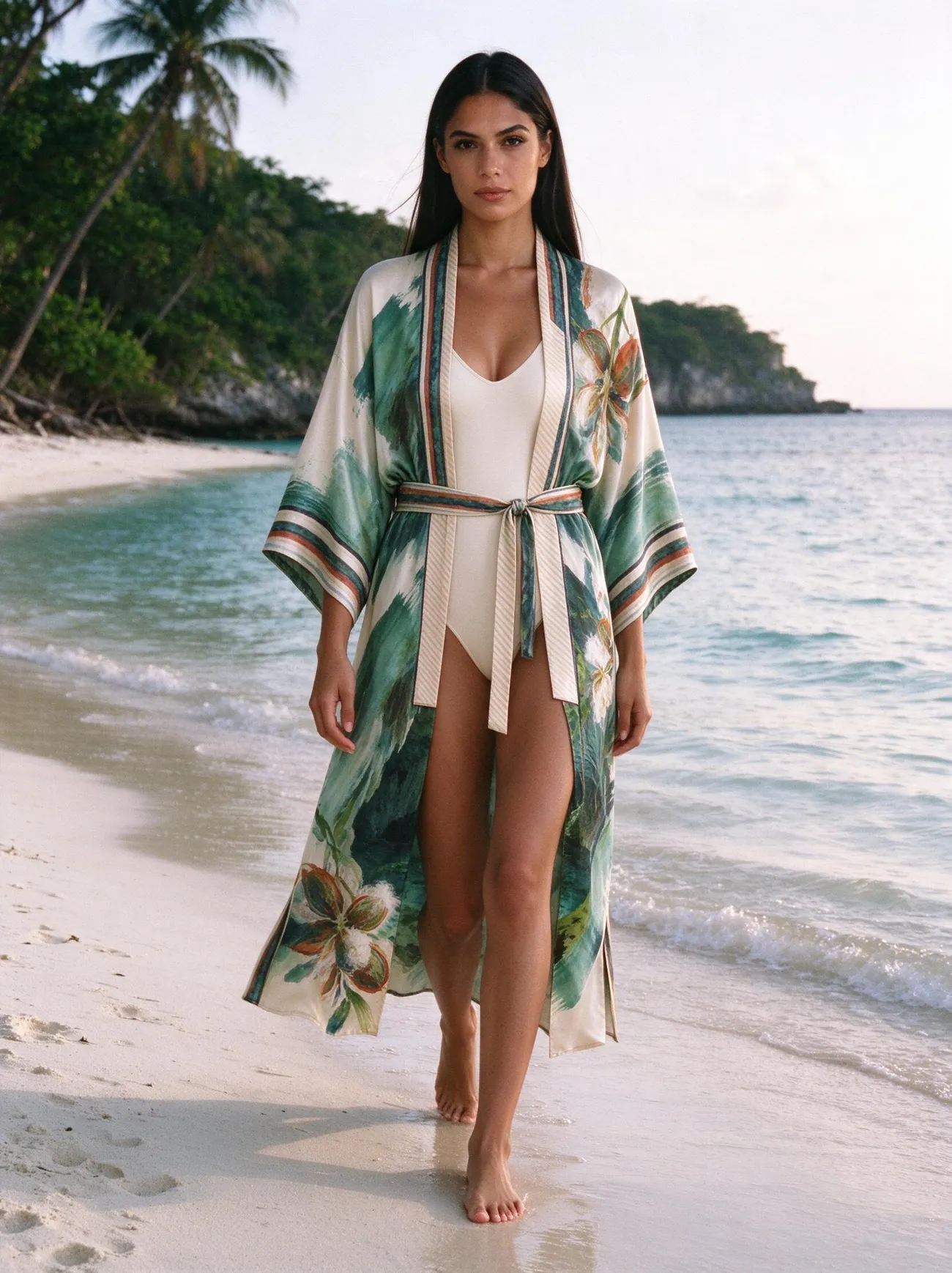 Cenote kimono, over a swimsuit, Tulum