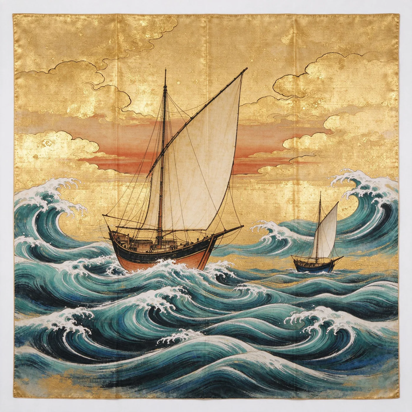 Dhow kimono, the print