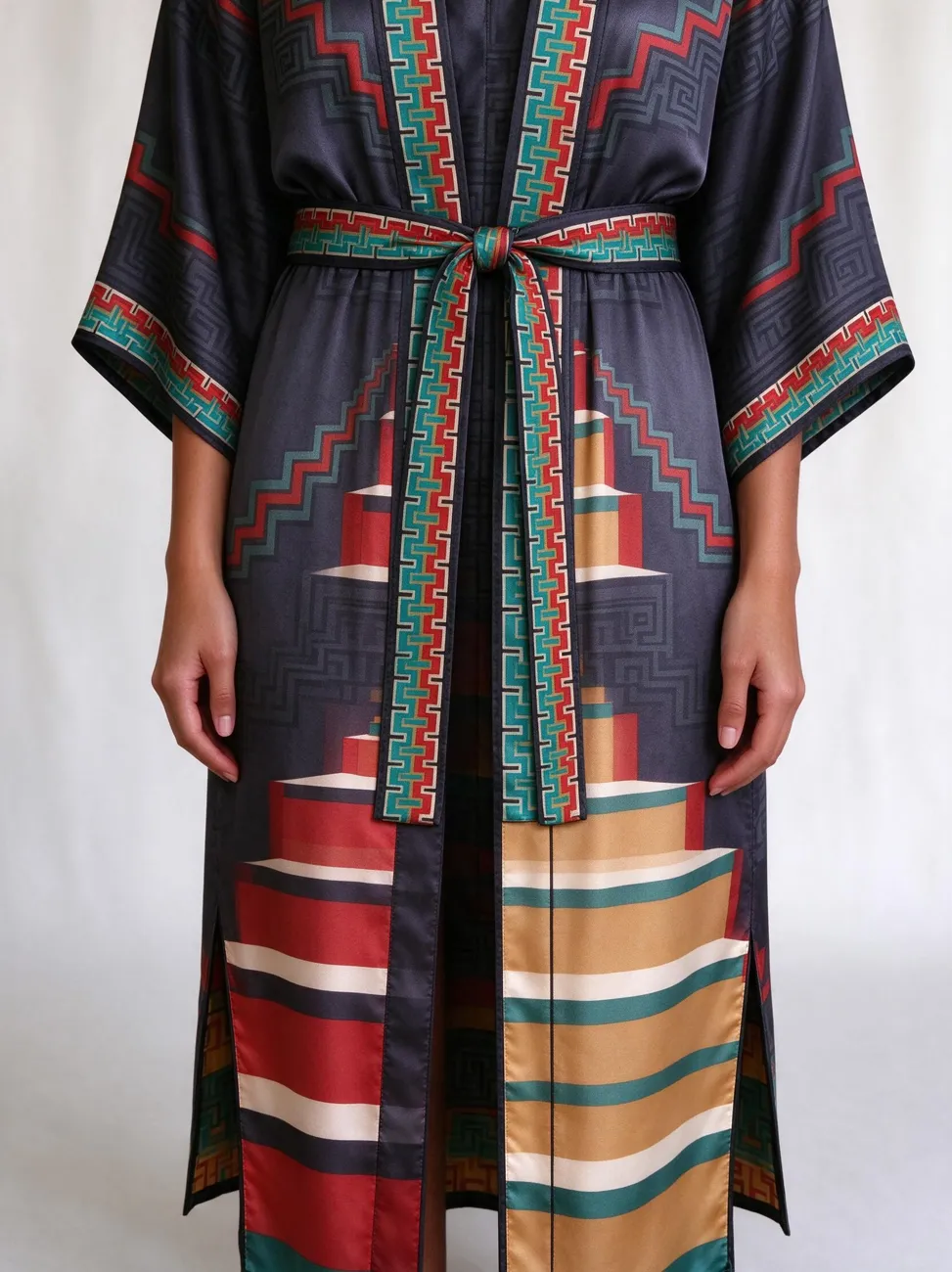 Escalera kimono, detail: the band ends at the hip