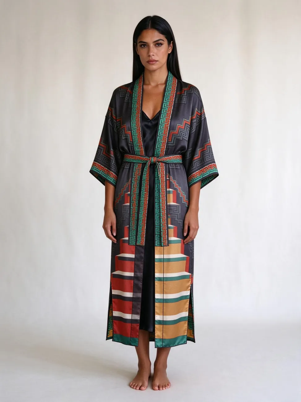 Escalera silk kimono