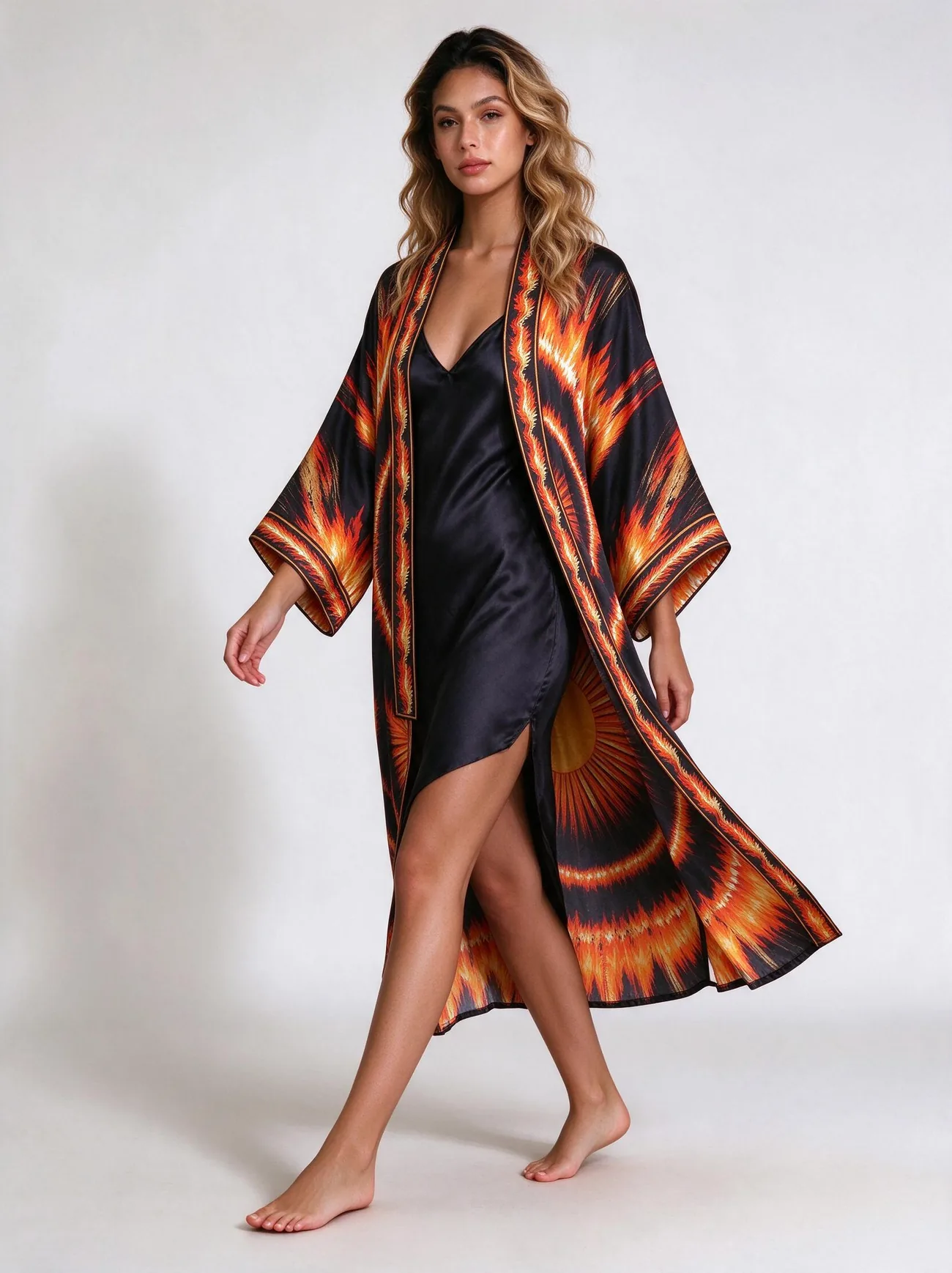 Kecak kimono, in movement
