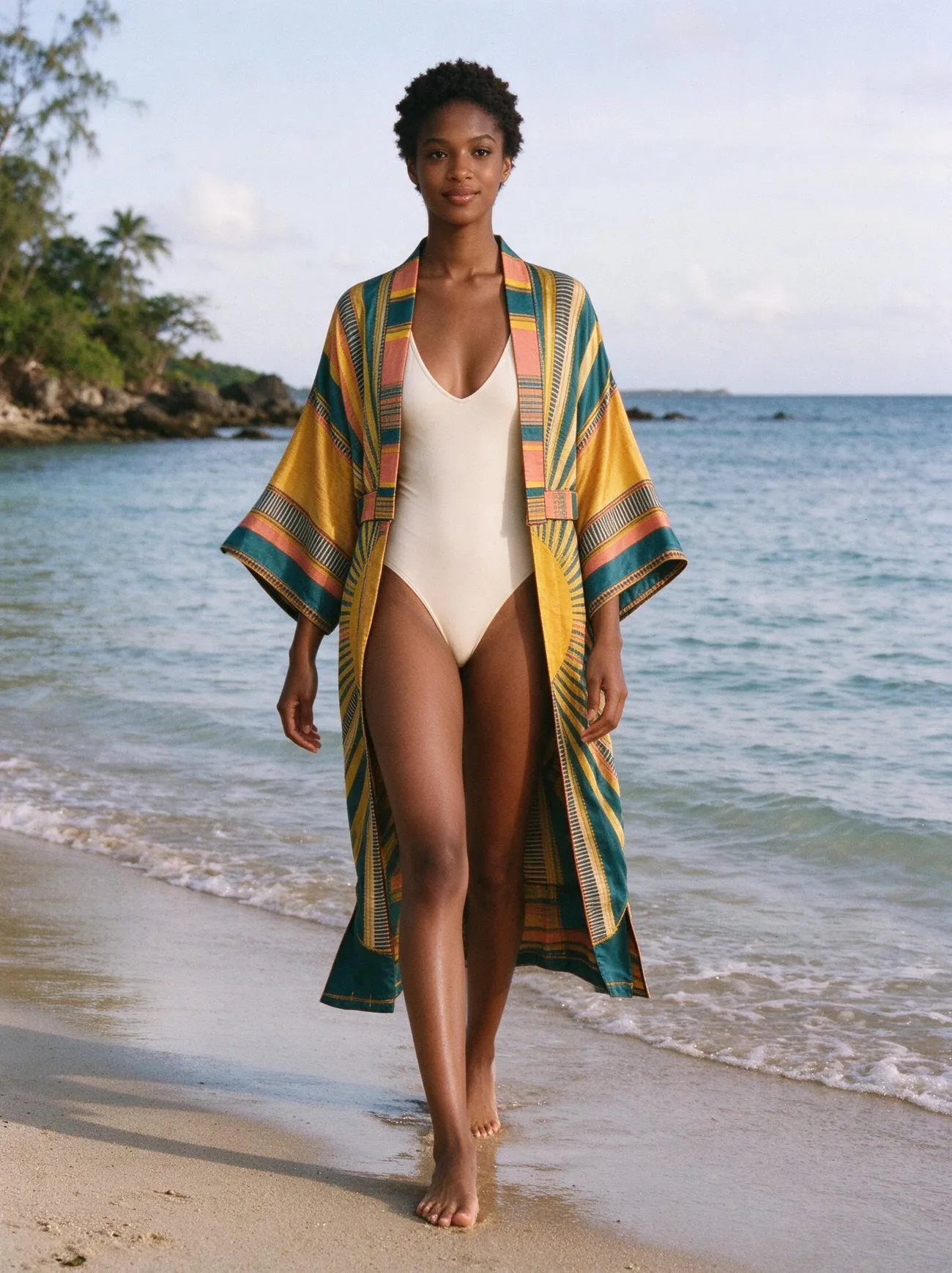 Lamba kimono, over a swimsuit, Nosy Be