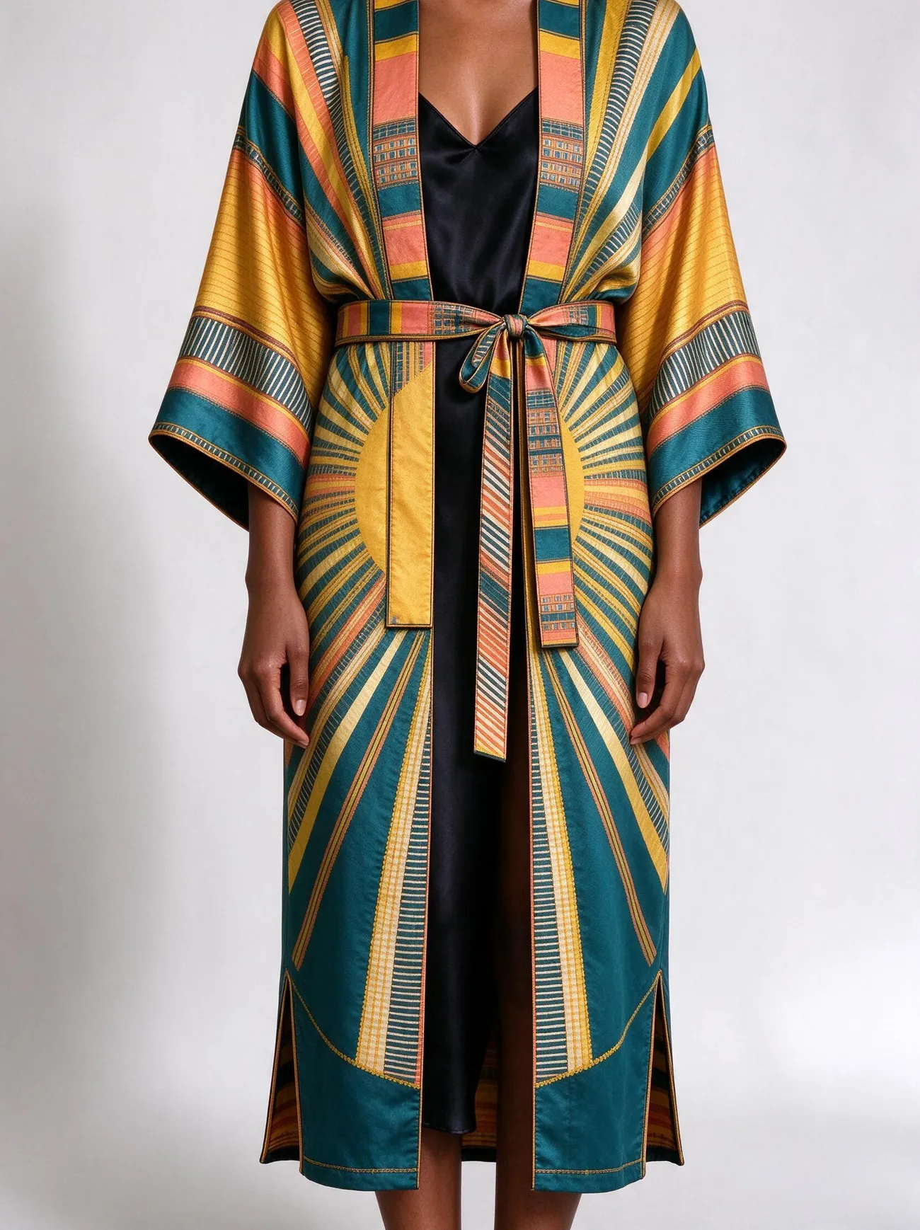 Lamba kimono, detail: the band ends at the hip