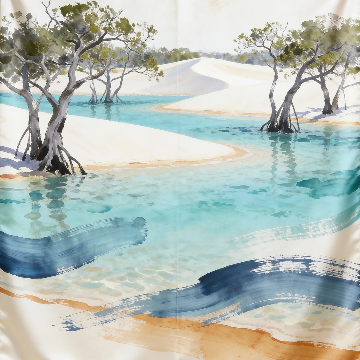 Qurm kimono, the print