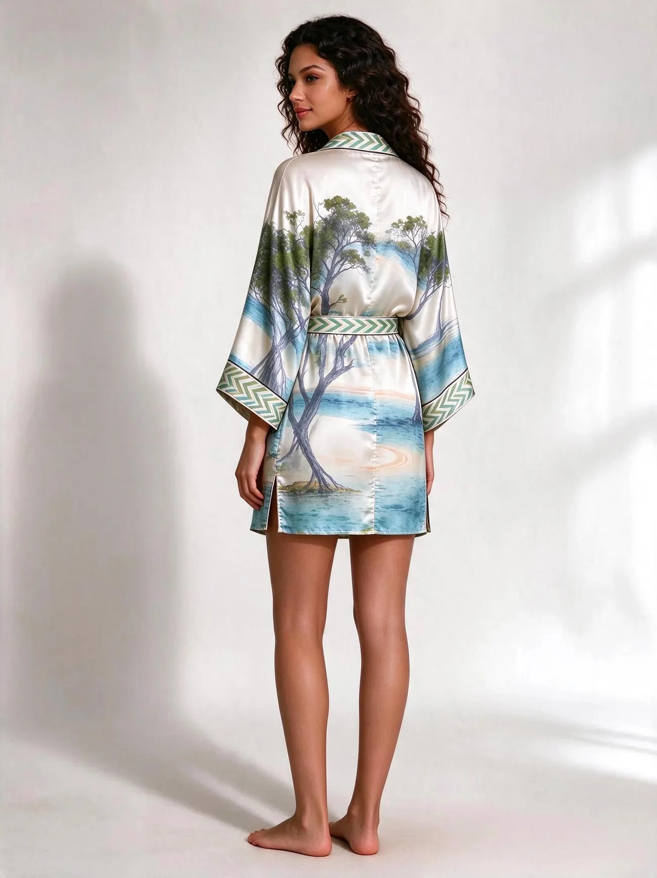 Qurm kimono, short · back