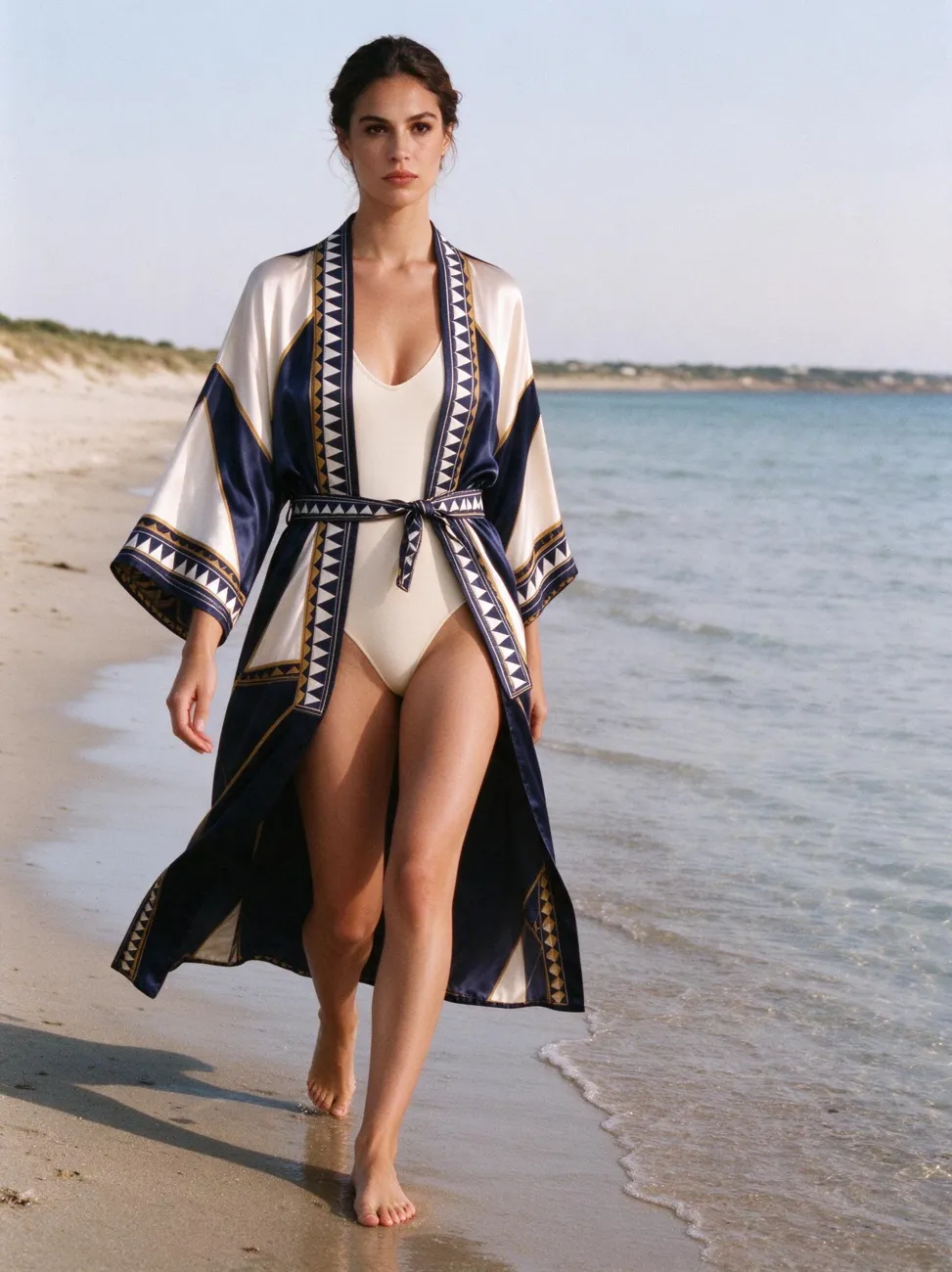 Ramatuelle kimono, over a swimsuit, Saint-Tropez