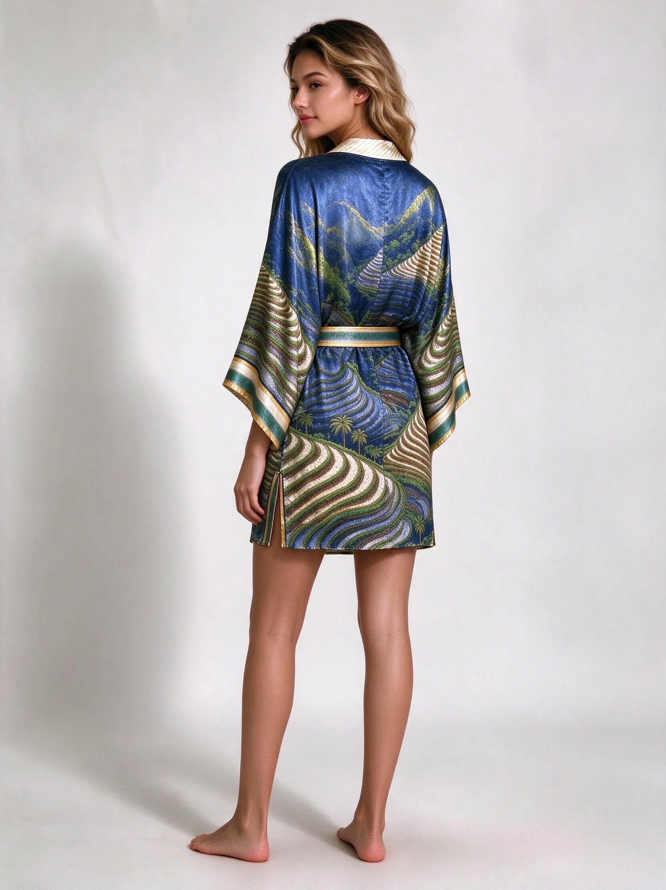 Sawah kimono, short · back