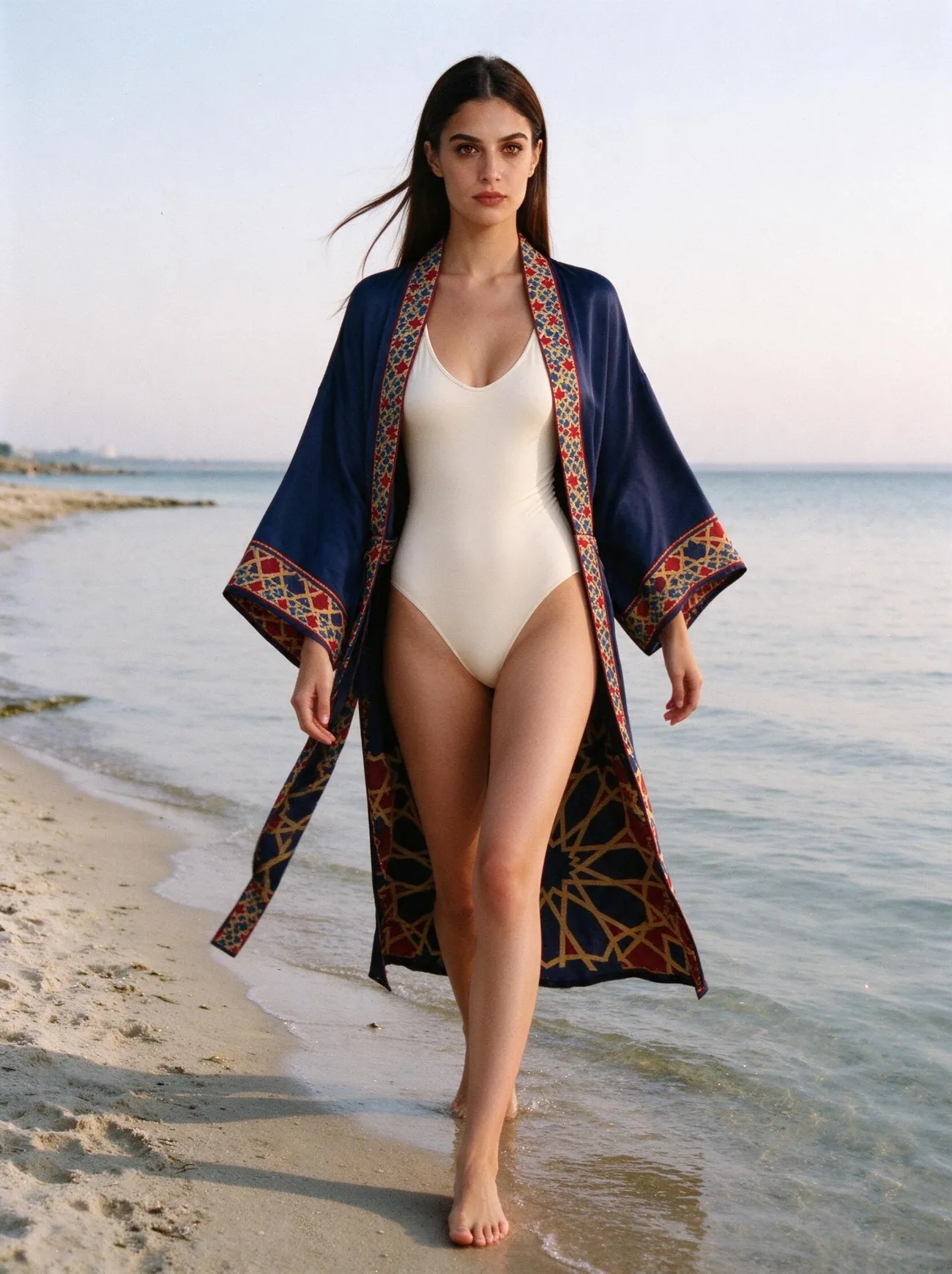 Shebeke kimono, over a swimsuit, Baku
