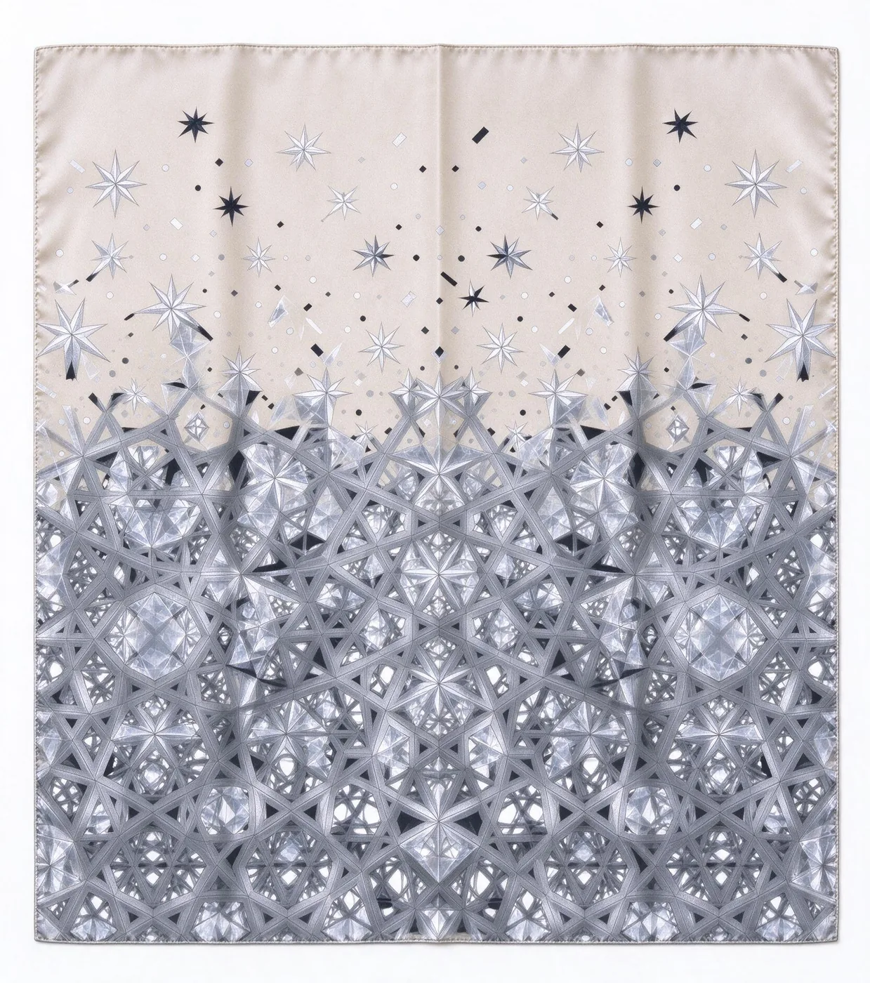 Shuaa kimono, inside: the printed lining