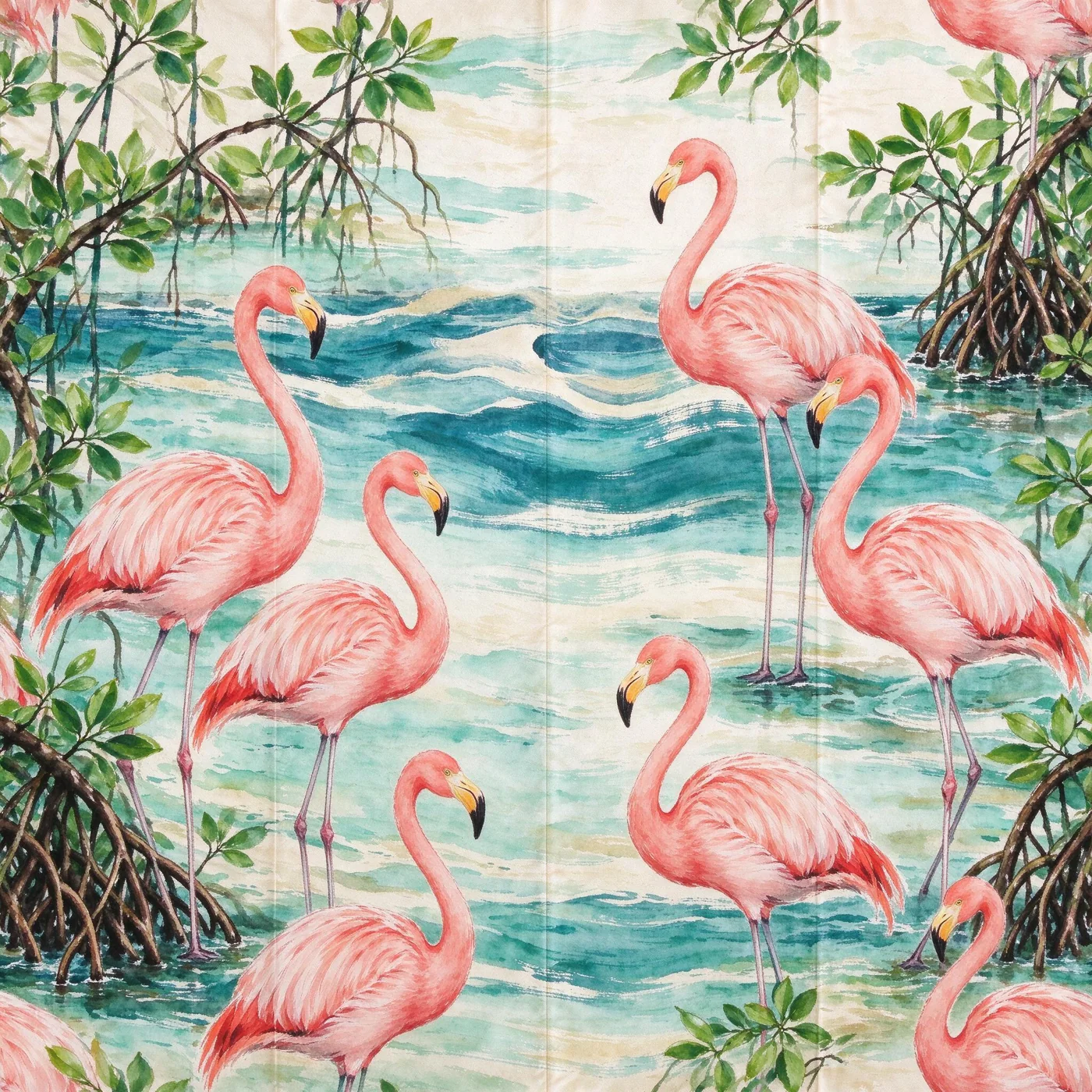 Sian Ka'an kimono, the print