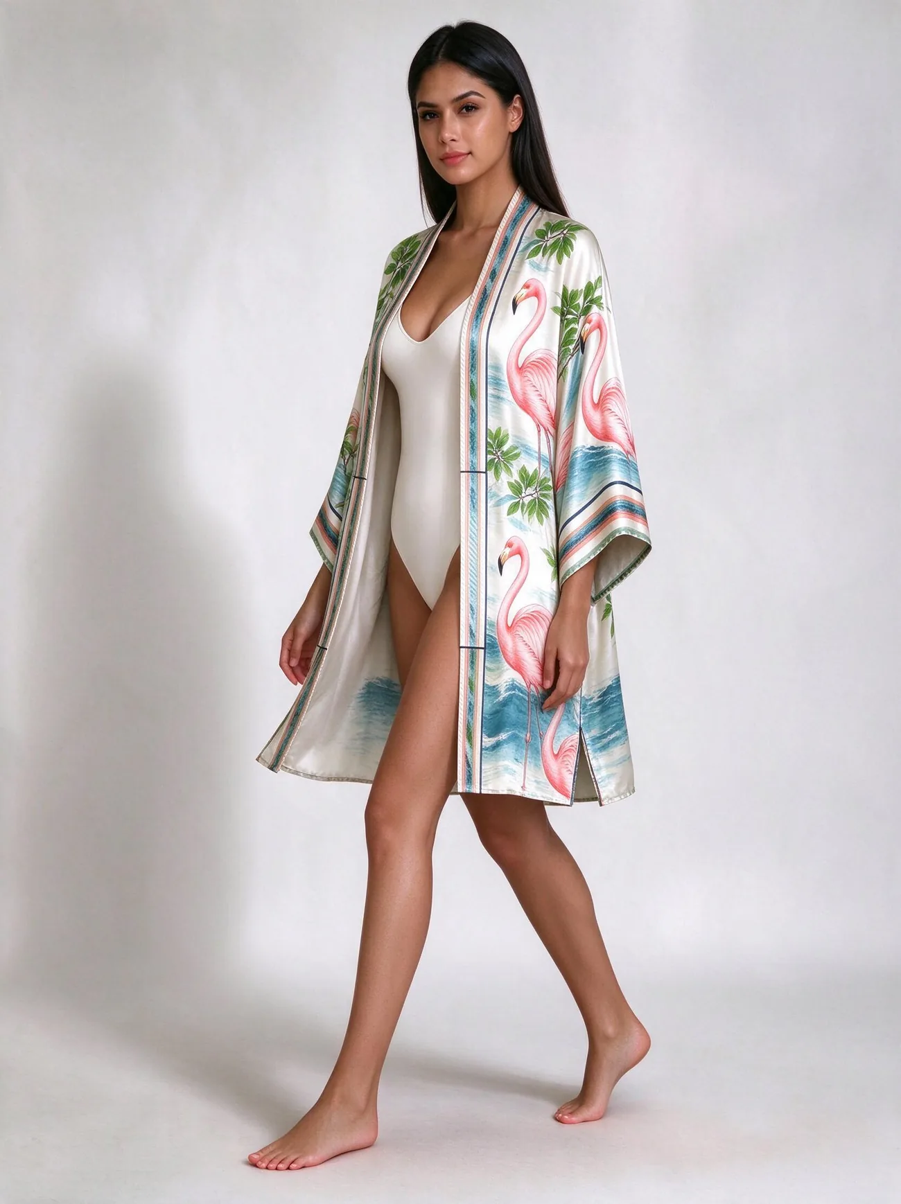 Sian Ka'an kimono, short · in movement