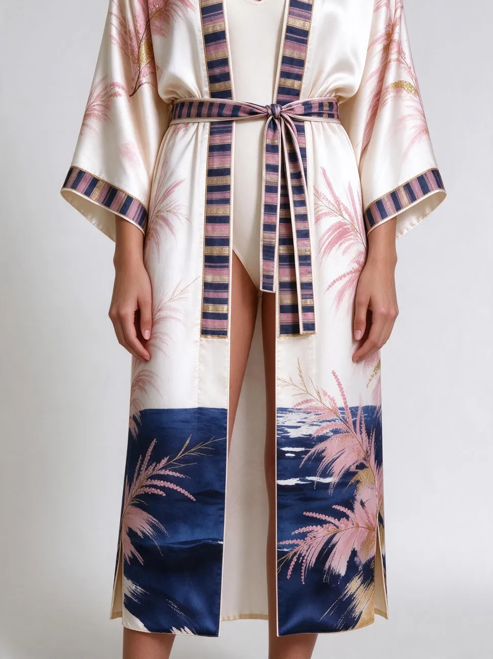 Tamaris kimono, detail: the band ends at the hip