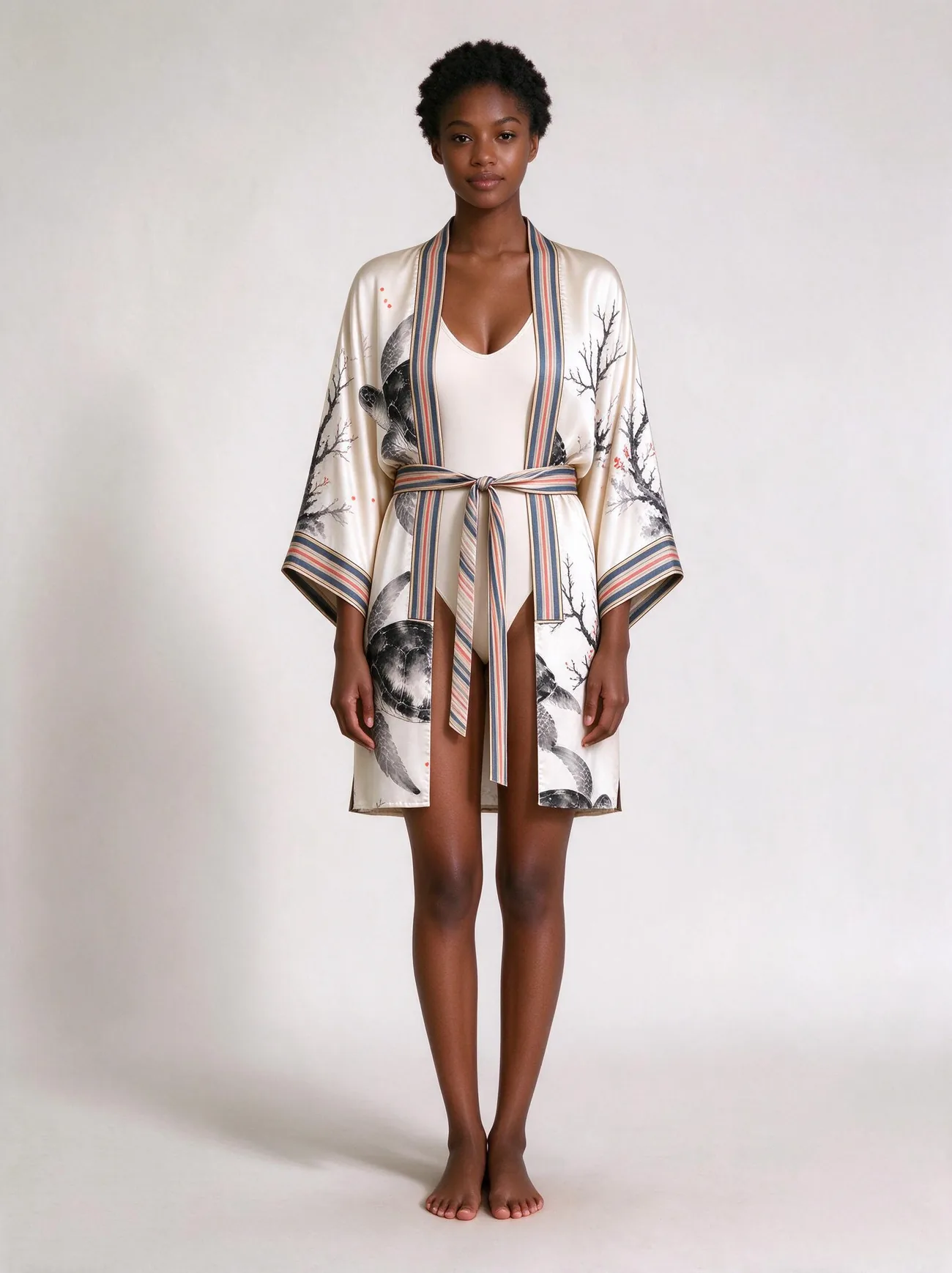 Tanikely silk kimono, short