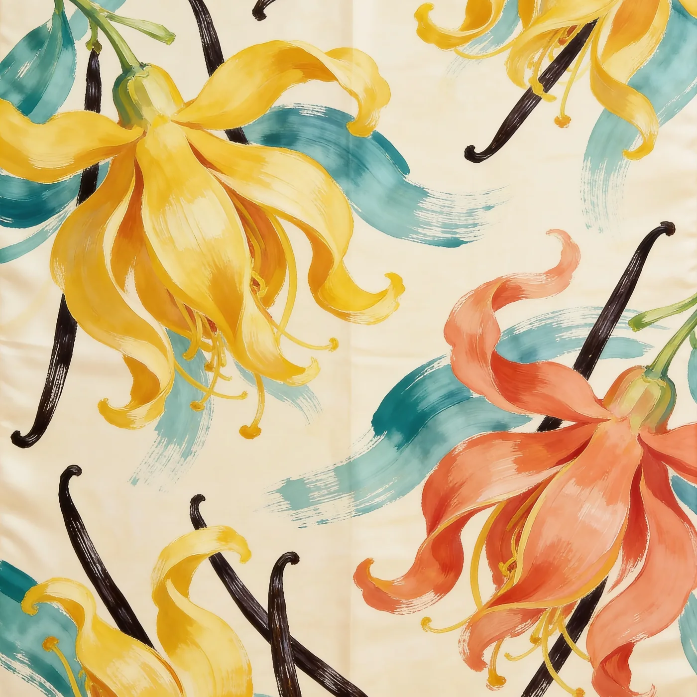 Ylang kimono, the print