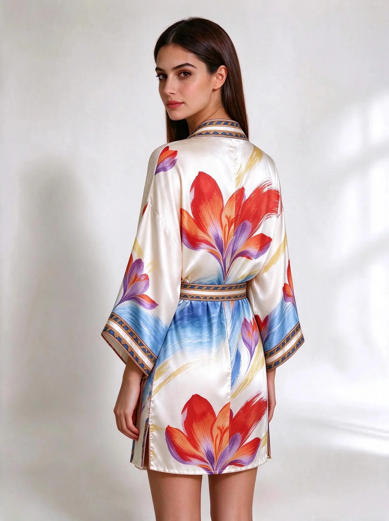 Zafaran kimono, short · back